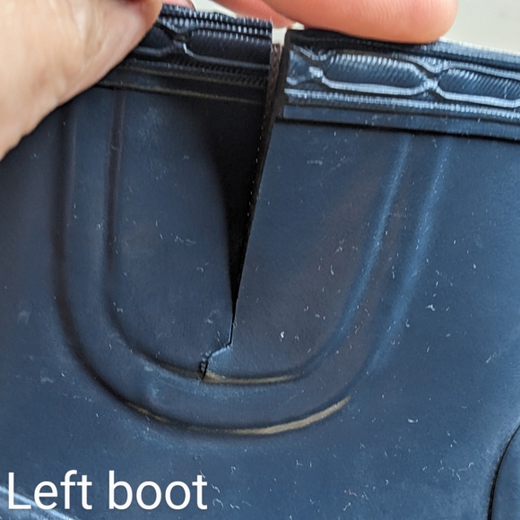 ✨20%off✨Hunter women's Rain Boots Wedge Aston Gloss Blue size 7 outdoor rain - Picture 14 of 15